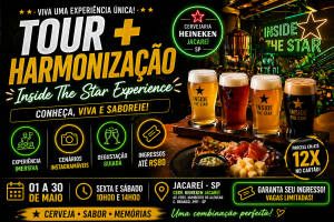 EXPERIÊNCIA SENSORIAL EM 2026: COMO O TOUR INSIDE THE STAR COM HARMONIZAÇÃO EM JACAREÍ ESTÁ REDEFININDO O TURISMO GASTRONÔMICO E IMERSIVO NO BRASIL