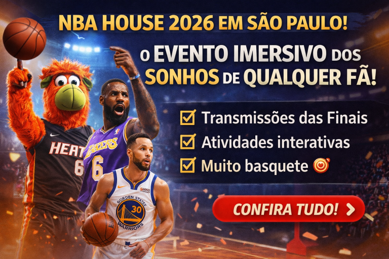 NBA House 2026 em São Paulo: Evento Gigante de Basquete Promete Experiência Imersiva, Interativa e Histórica para os Fãs