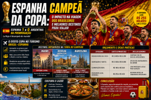 Espanha Campeã da Copa: O Impacto na Vaga dos Brasileiros e Melhores Destinos para Viajar