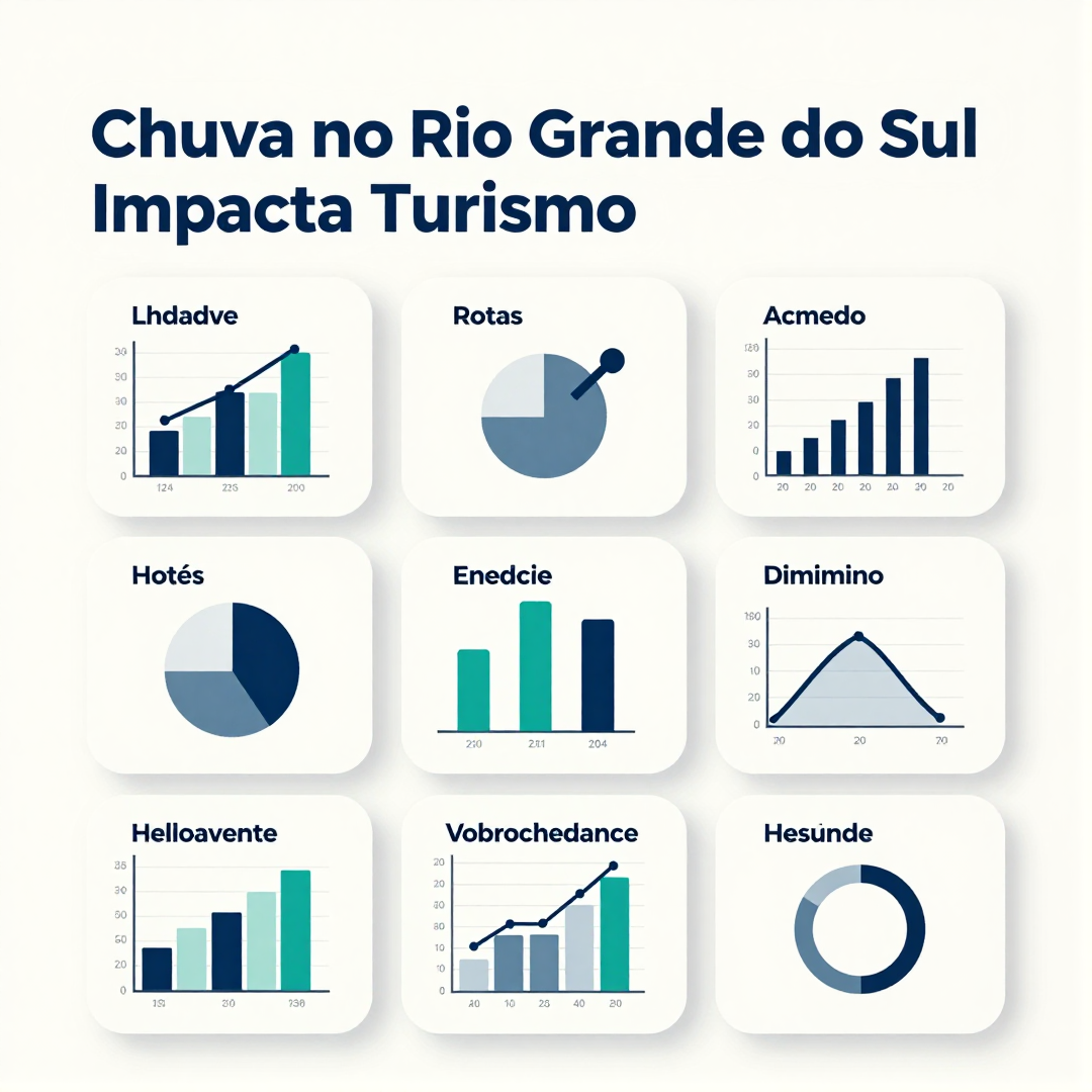 Infográfico - Chuva no Rio Grande do Sul Impacta Turismo: Rotas, Hotéis e Níveis dos Rios em Alerta