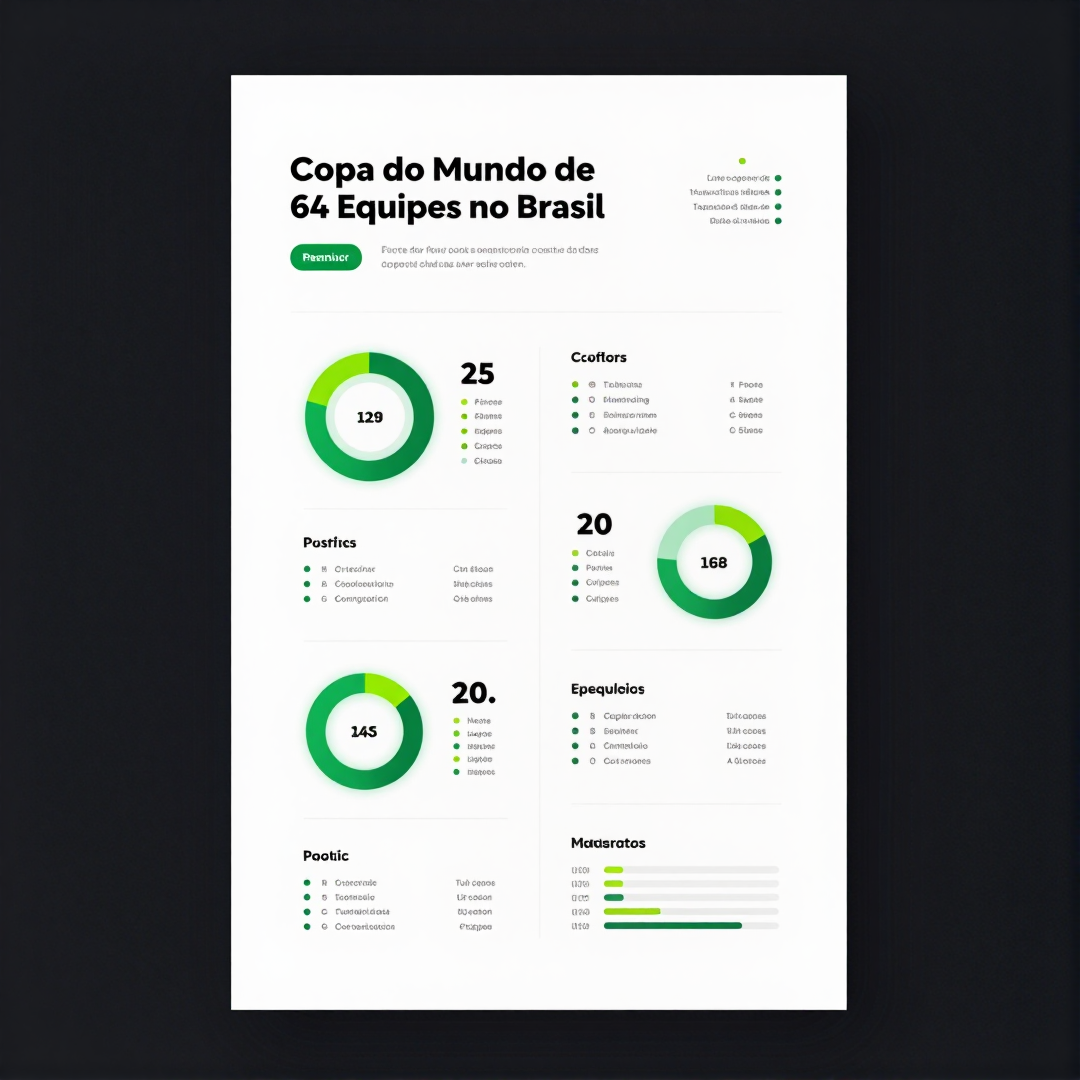Infográfico - Copa do Mundo de 64 Equipes no Brasil: O Impacto Turístico e Econômico que Muda o Cenário
