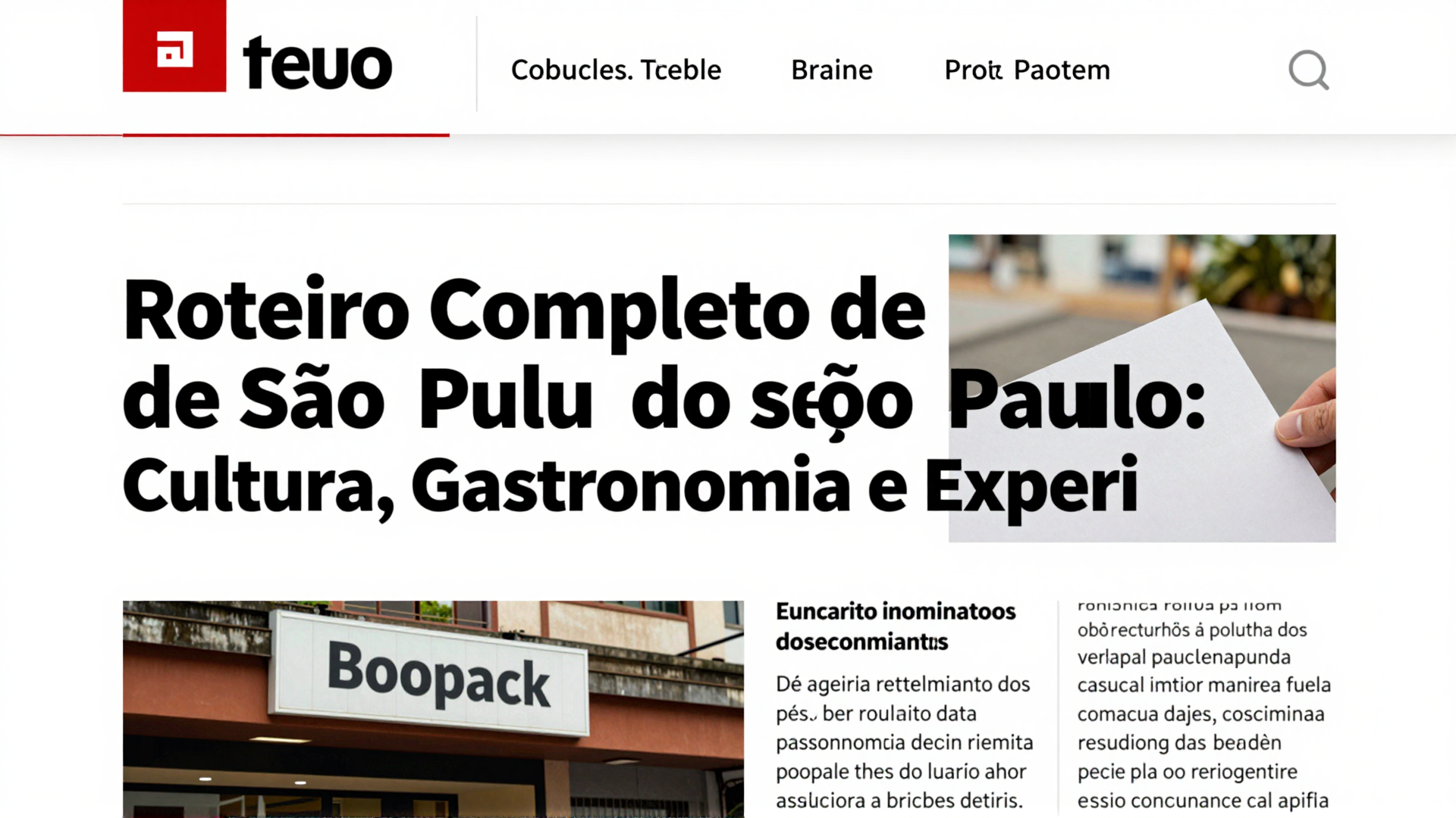 Roteiro Completo de São Paulo: Cultura, Gastronomia e Experiências Urbanas