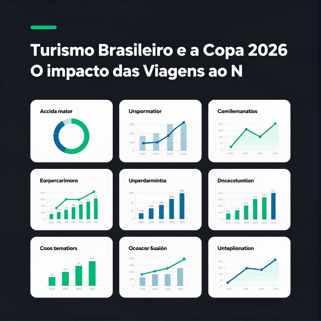 Infográfico - Turismo Brasileiro e a Copa 2026: O Impacto das Viagens ao Norte e os Desafios para o Torcedor Nacional