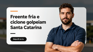 Frente fria e ciclone golpeiam Santa Catarina: impacto no turismo e dicas para viajantes