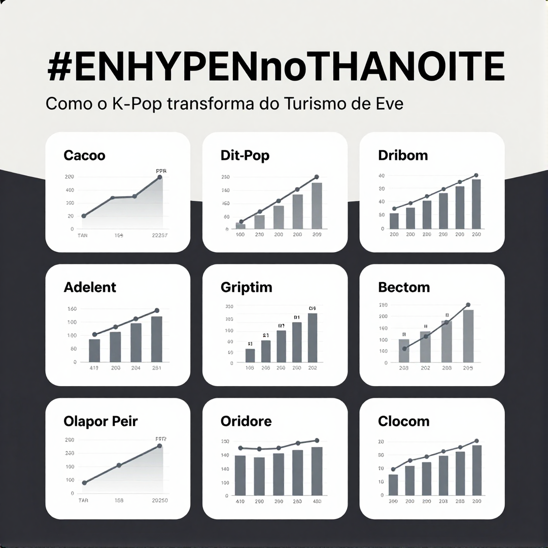 Infográfico - #ENHYPENnoTHENOITE: Como o K-Pop Transforma o Turismo de Eventos e a Lazer Urbana no Brasil