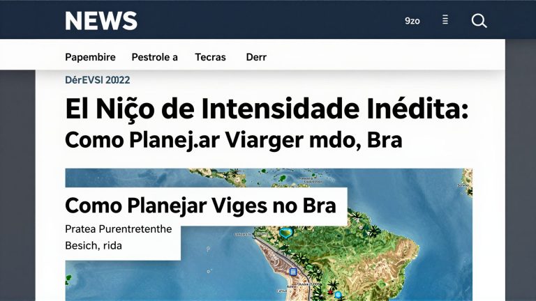 El Niño de Intensidade Inédita: Como Planejar Viagens no Brasil Este Ano