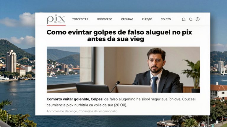 Como evitar golpes de falso aluguel no Pix antes da sua viagem de férias
