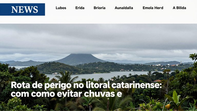 Rota de perigo no litoral catarinense: como evitar chuvas e garantir viagens seguras