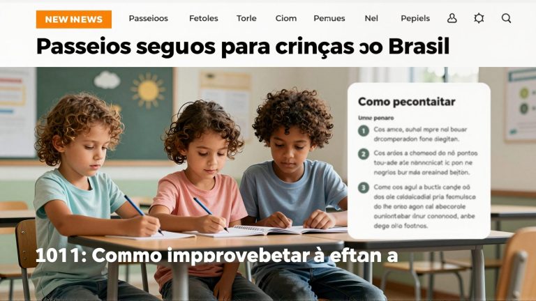 Passeios seguros para crianças no Brasil: como aproveitar a internet sem riscos na viagem