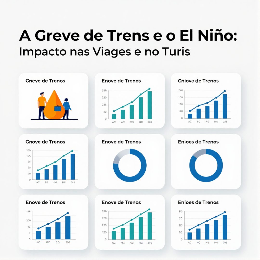 Infográfico - A Greve de Trens e o El Niño: Impacto nas Viagens e no Turismo Nacional