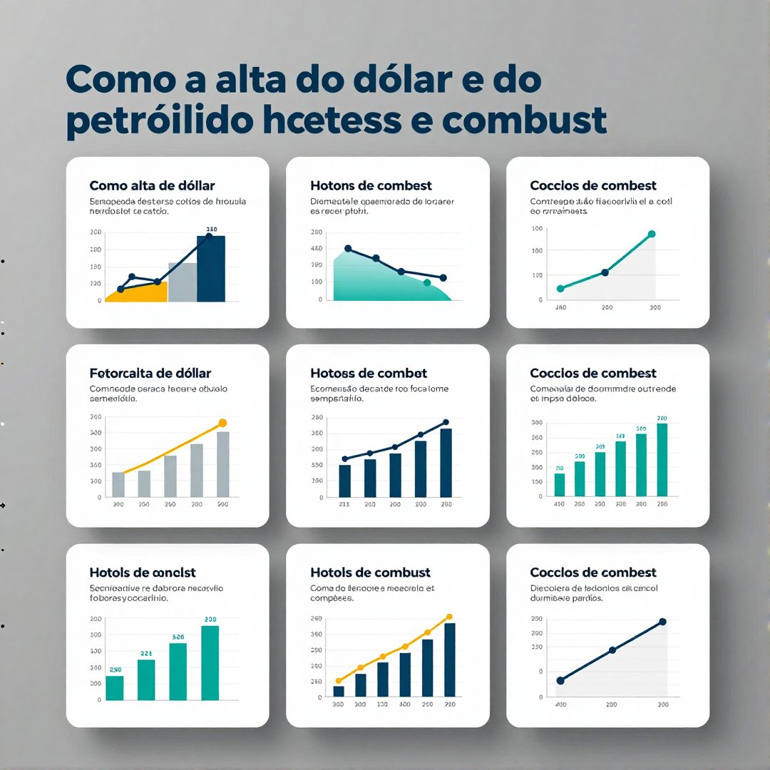 Infográfico - Como a alta do dólar e do petróleo encarece hotéis e combustíveis no Brasil
