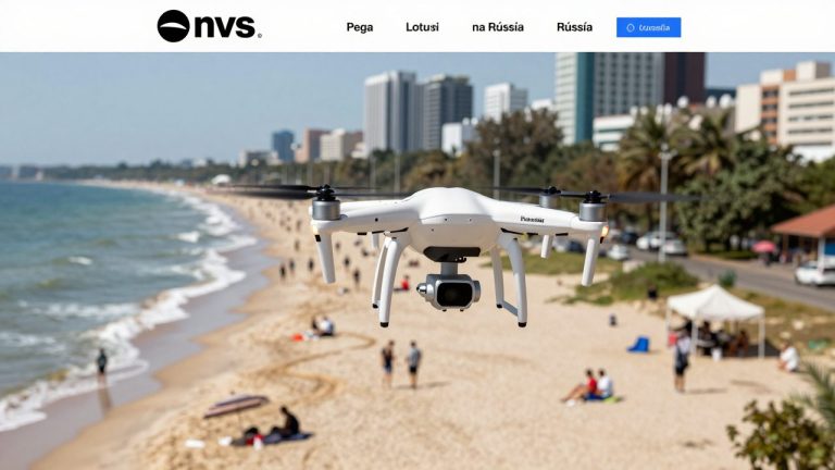 Drone atinge praia lotada na Rússia e redefine a segurança para viajantes brasileiros