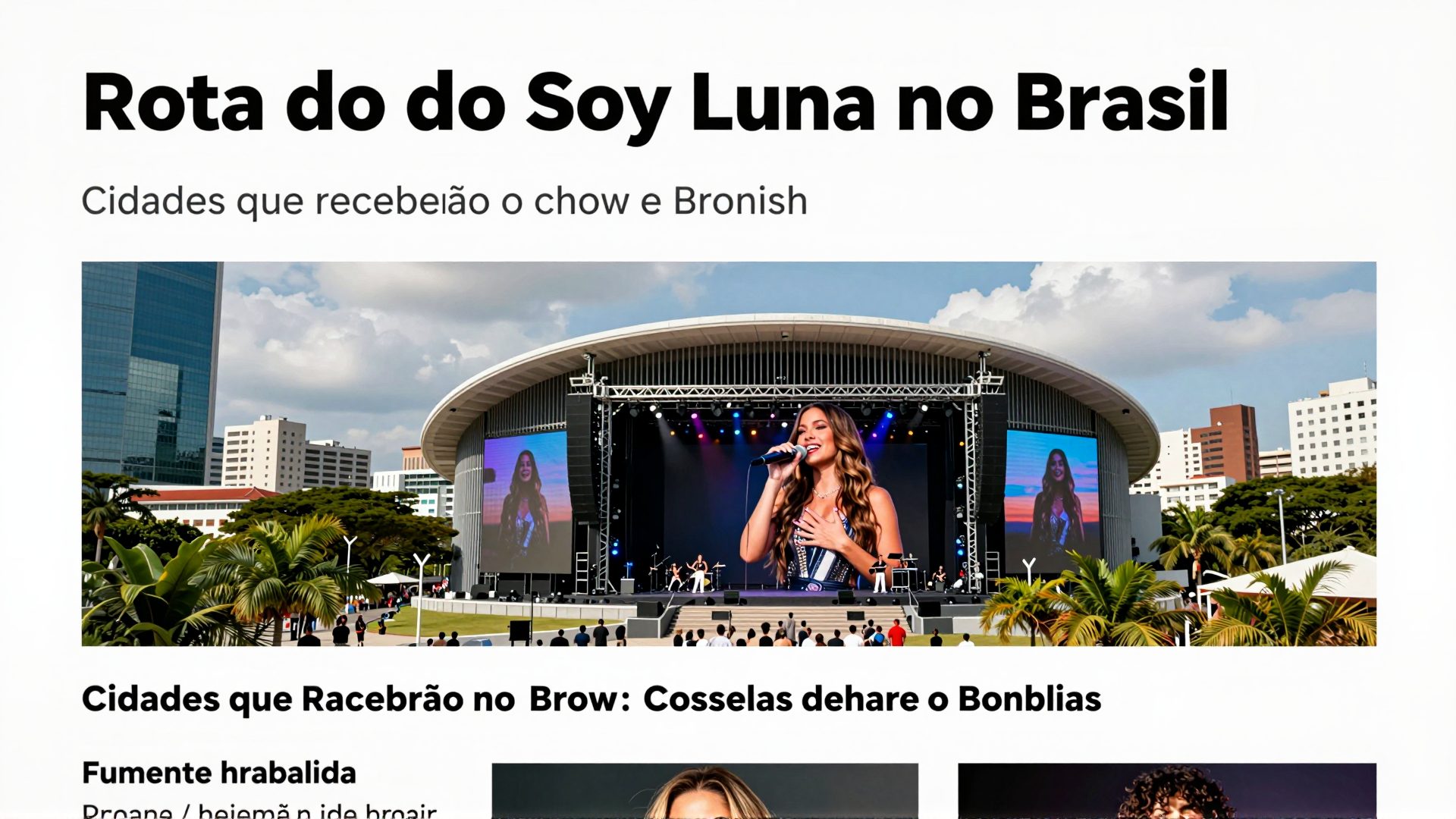 Rota do Soy Luna no Brasil: Cidades que receberão o show e roteiros de viagem para fãs