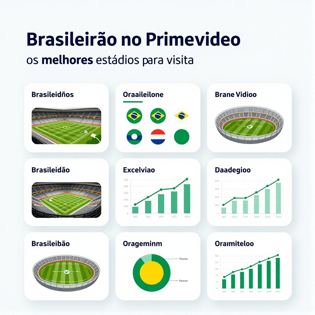 Infográfico - Brasileirão no Prime Video: os melhores estádios para visitar durante a temporada