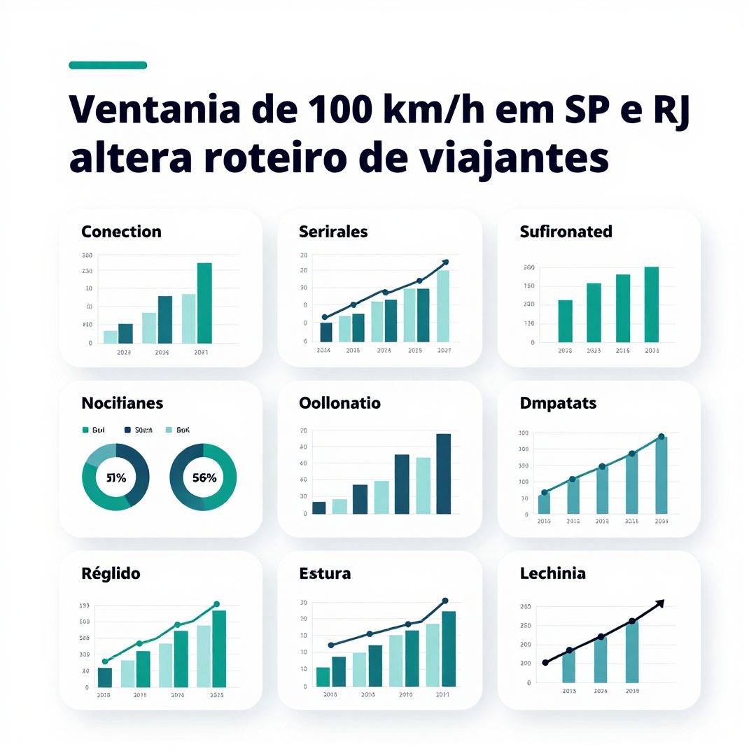 Infográfico - Ventania de 100 km/h em SP e RJ altera roteiro de viajantes neste fim de semana