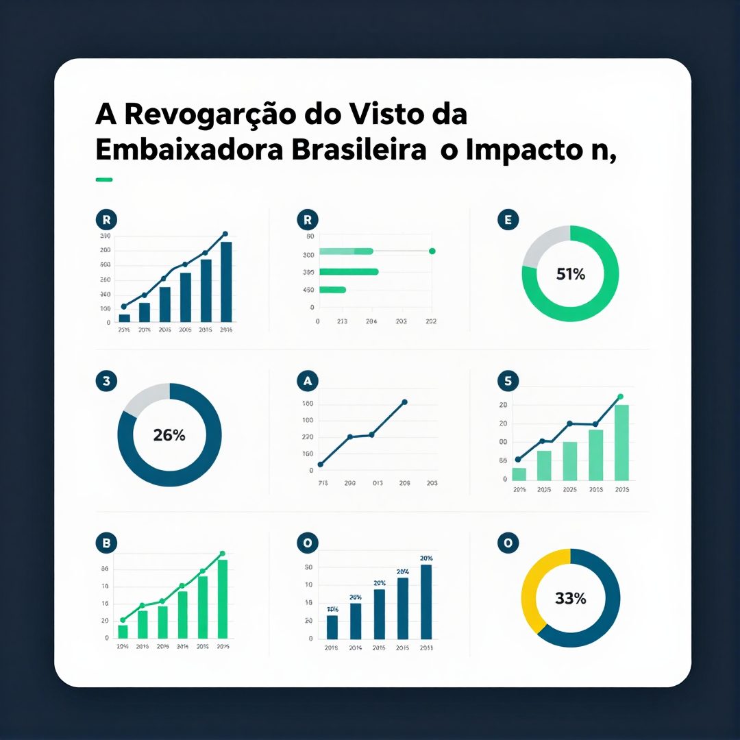 Infográfico - A Revogação do Visto da Embaixadora Brasileira e o Impacto nos Voos e Hotéis dos EUA para o Brasil