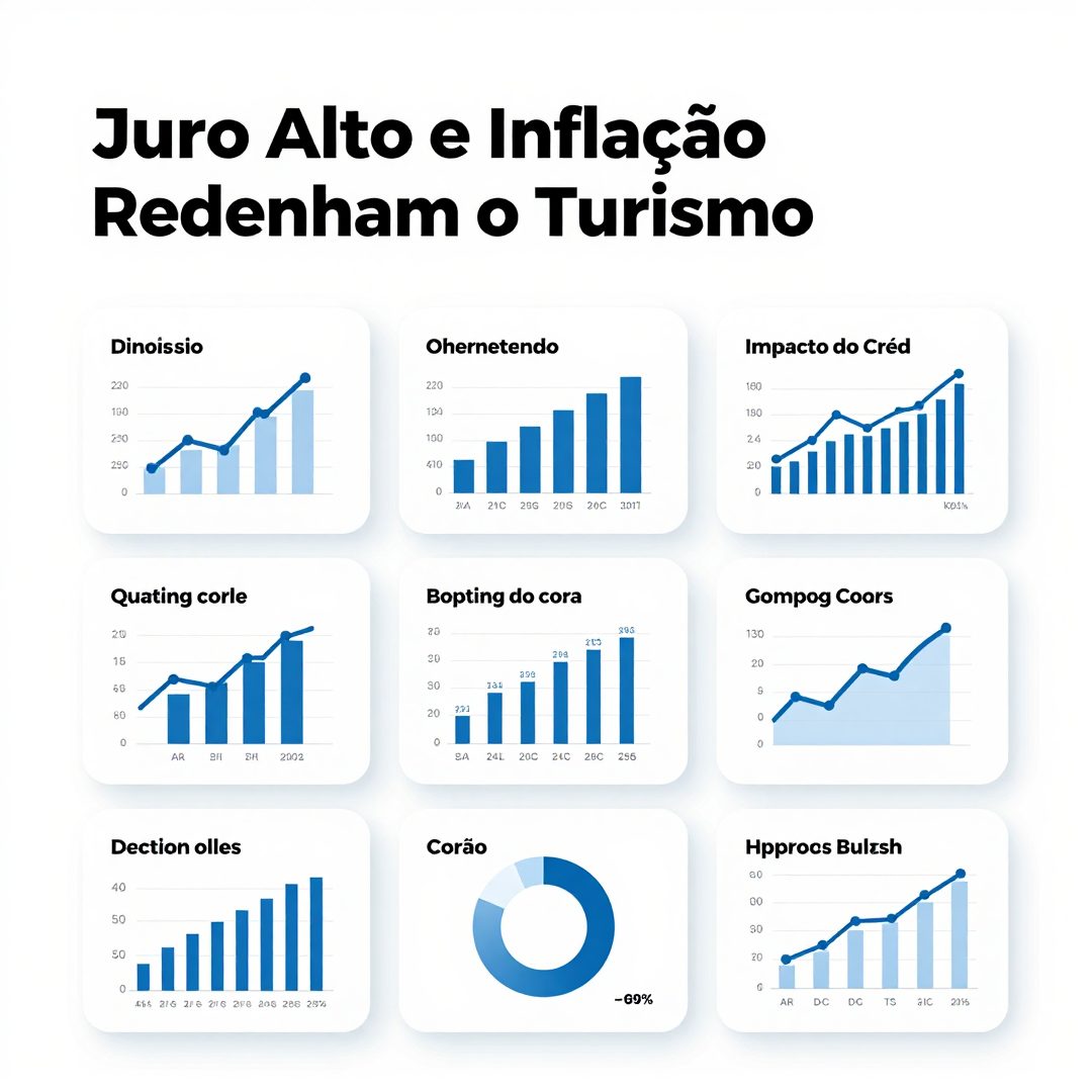 Infográfico - Juro Alto e Inflação Redesenham o Turismo: O Impacto do Crédito Imobiliário nas Férias Brasileiras