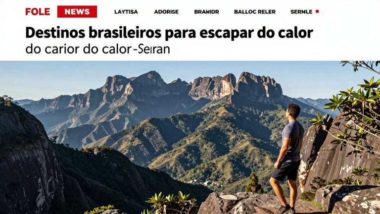 Destinos brasileiros para escapar do calor extremo: serras, praias e cidades com clima ameno