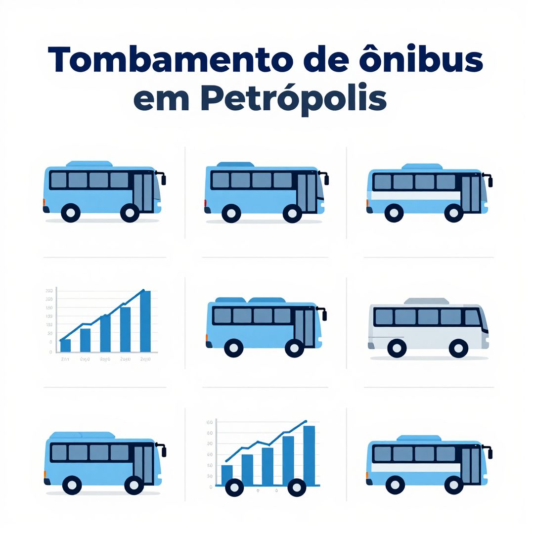 Infográfico - Tombamento de ônibus em Petrópolis: rotas alternativas e dicas de viagem seguras para a região serrana