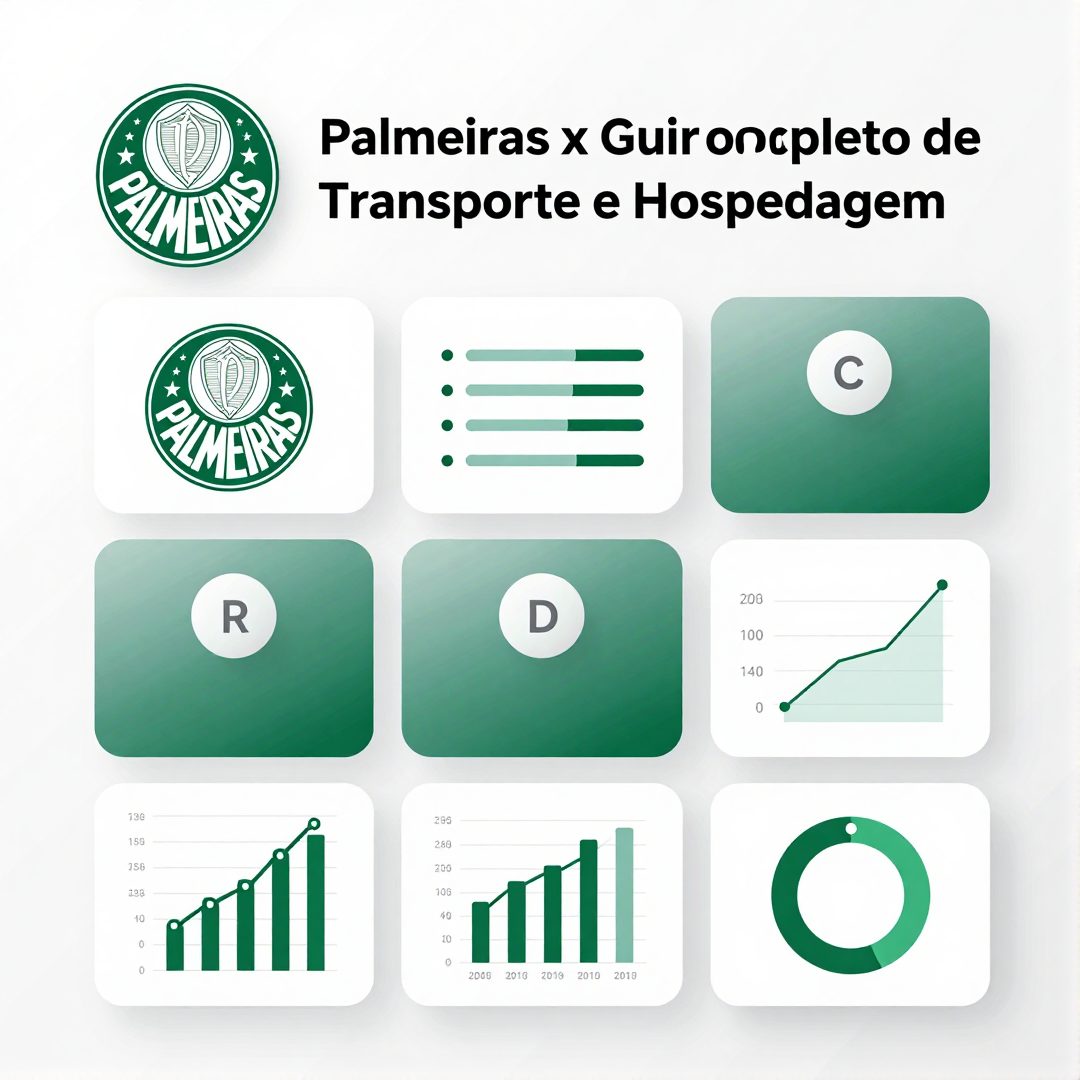Infográfico - Palmeiras x Cerro: Guia Completo de Transporte e Hospedagem para a Torcida na Libertadores