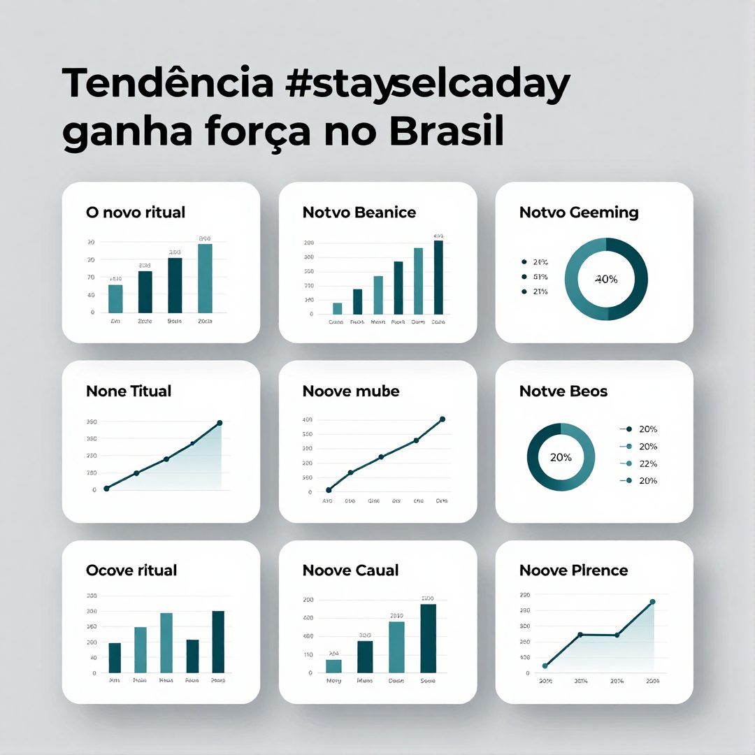 Infográfico - Tendência #stayselcaday ganha força no Brasil: o novo ritual de descanso e conexão