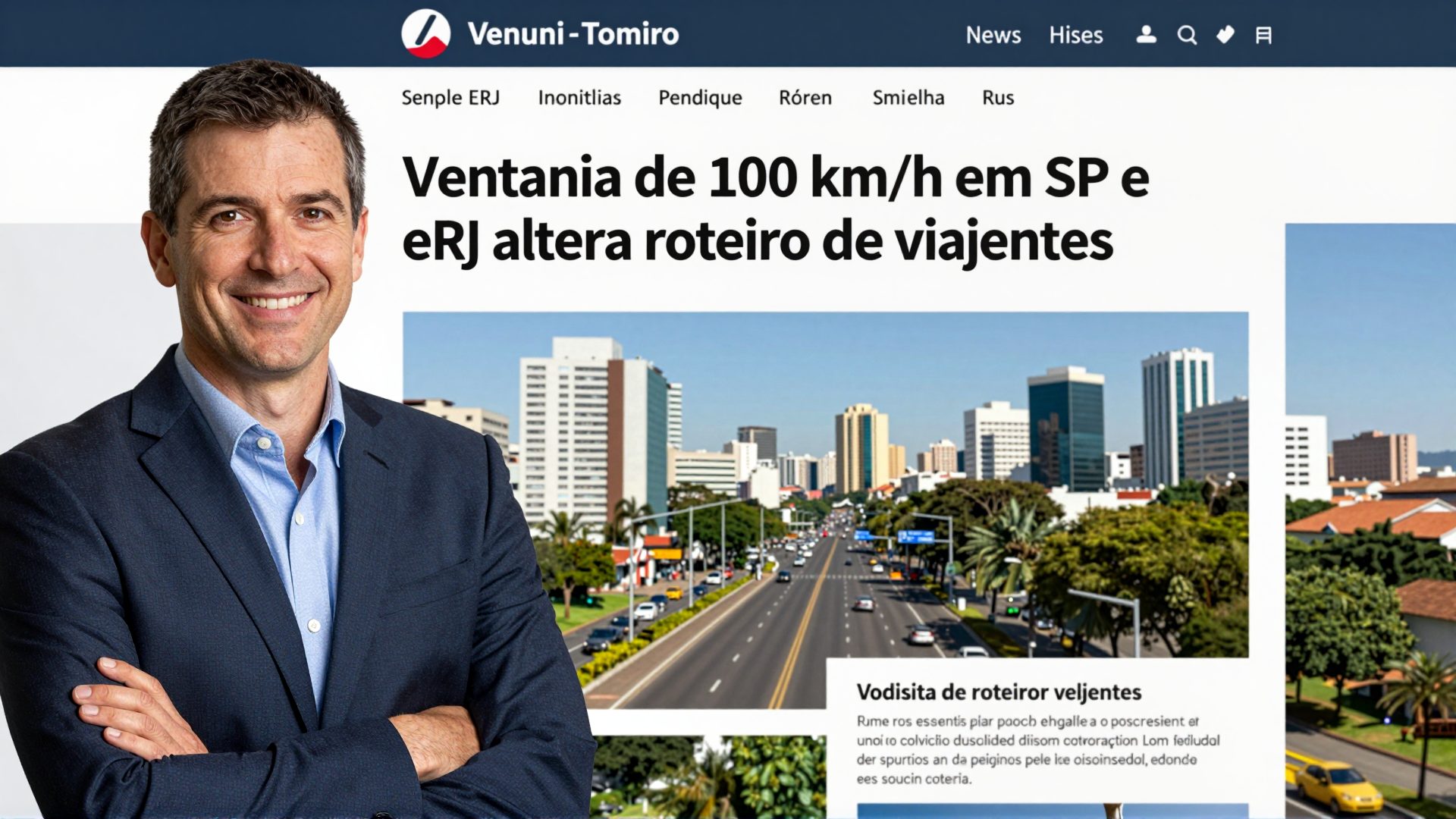 Ventania de 100 km/h em SP e RJ altera roteiro de viajantes neste fim de semana