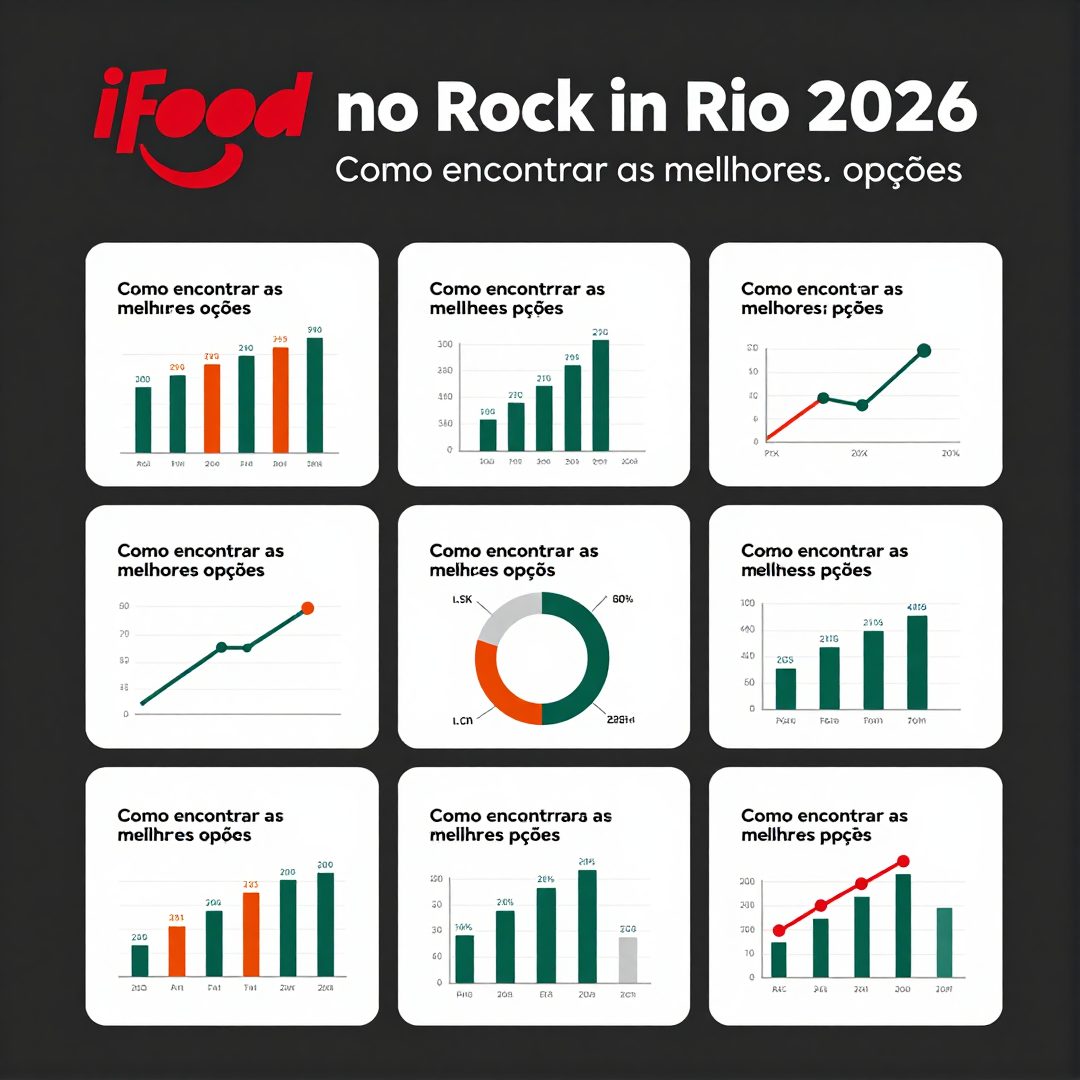 Infográfico - iFood no Rock in Rio 2026: como encontrar as melhores opções gastronômicas no entorno do estádio