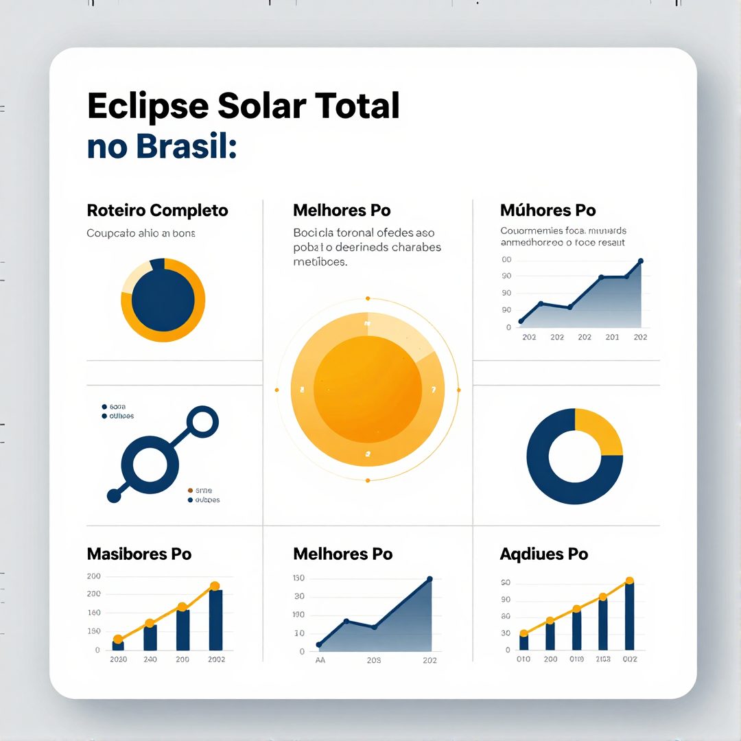 Infográfico - Eclipse Solar Total no Brasil: Roteiro Completo, Melhores Pontos e Dicas para Viajantes