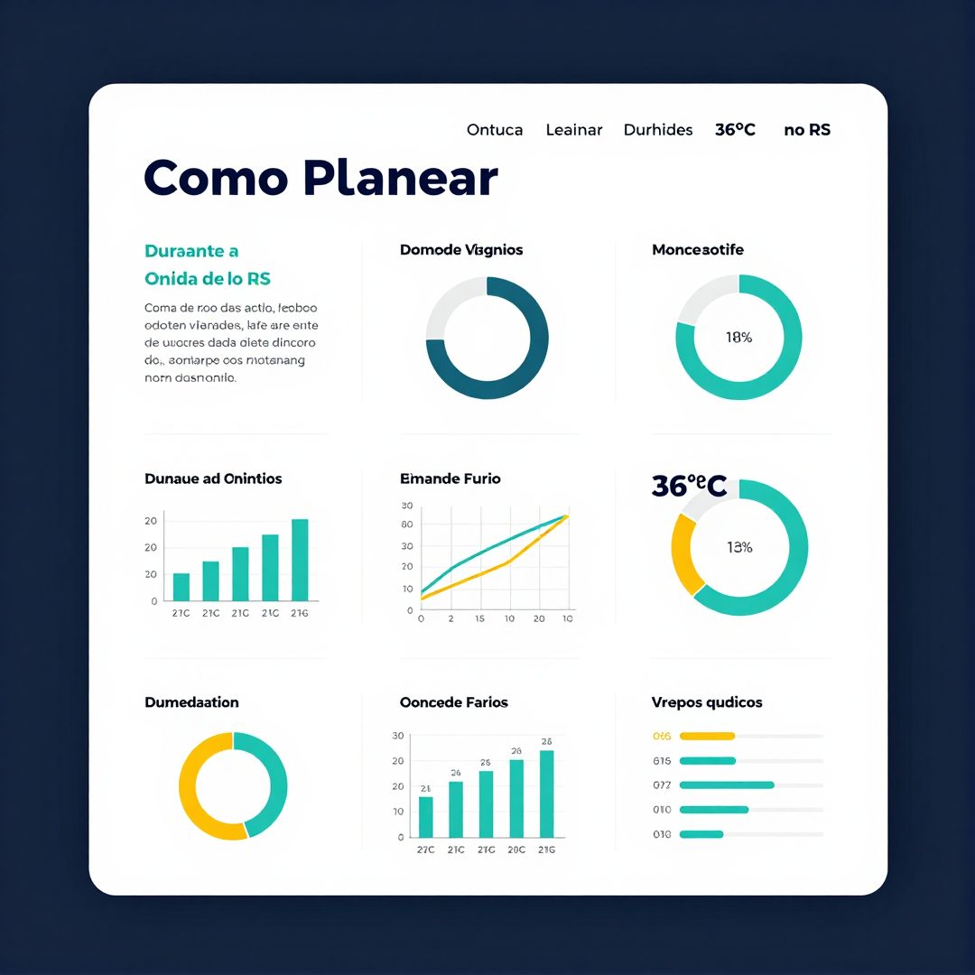Infográfico - Como Planejar Viagens Durante a Onda de Frio e os 36°C no RS: Guia Definitivo para o Viajante Brasileiro