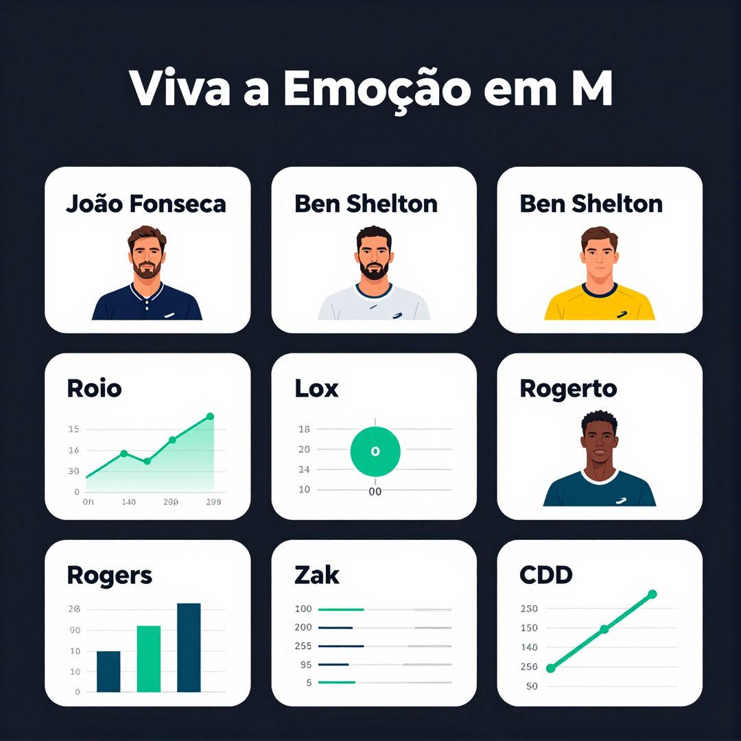 Infográfico - João Fonseca x Ben Shelton no Rogers Cup: Viva a Emoção em Montreal ou Aproveite o Lazer no Interior Paulista