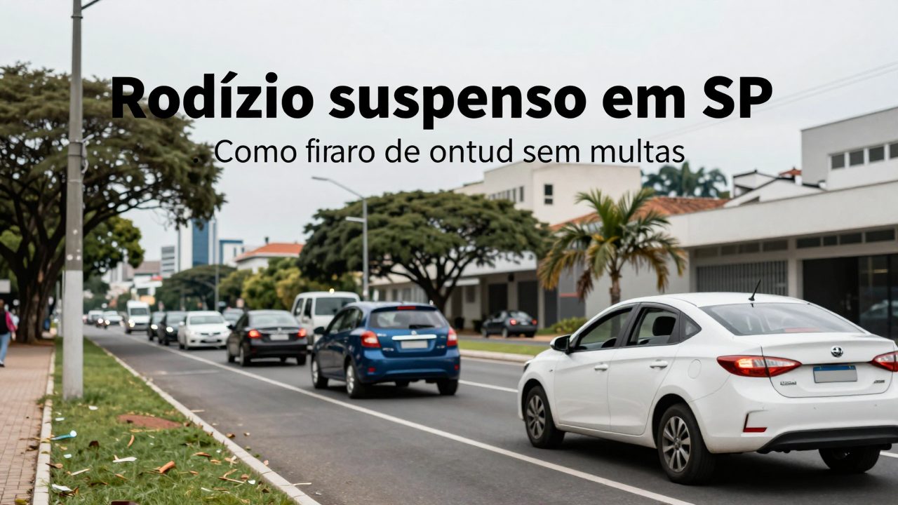 Rodízio suspenso em SP: como circular de carro sem multas nesta semana