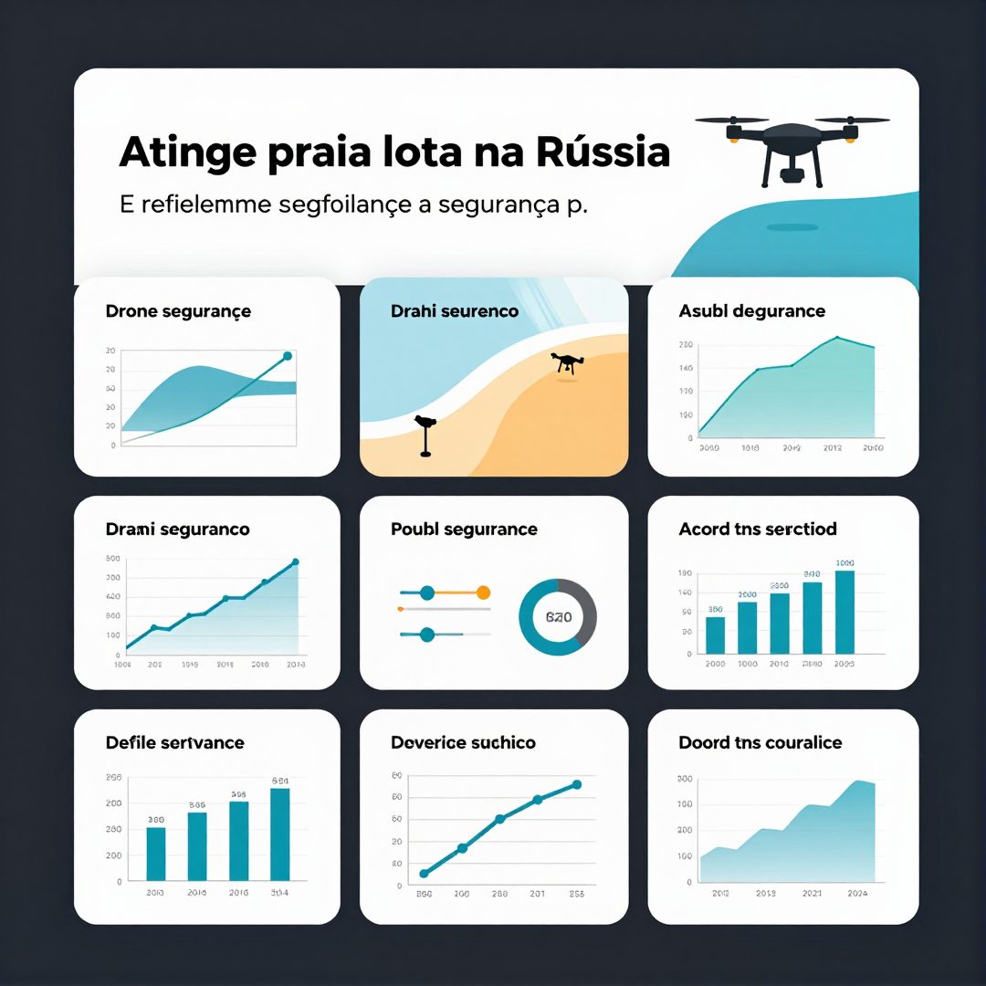 Infográfico - Drone atinge praia lotada na Rússia e redefine a segurança para viajantes brasileiros
