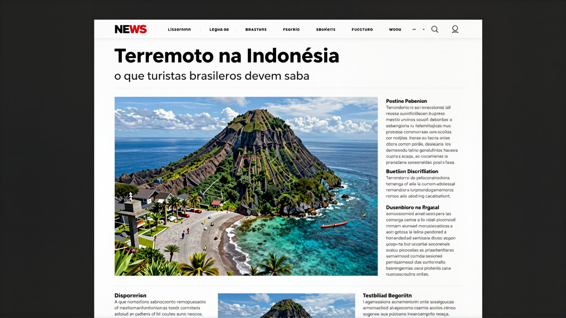 Terremoto na Indonésia: o que turistas brasileiros devem saber antes de viajar para Bali