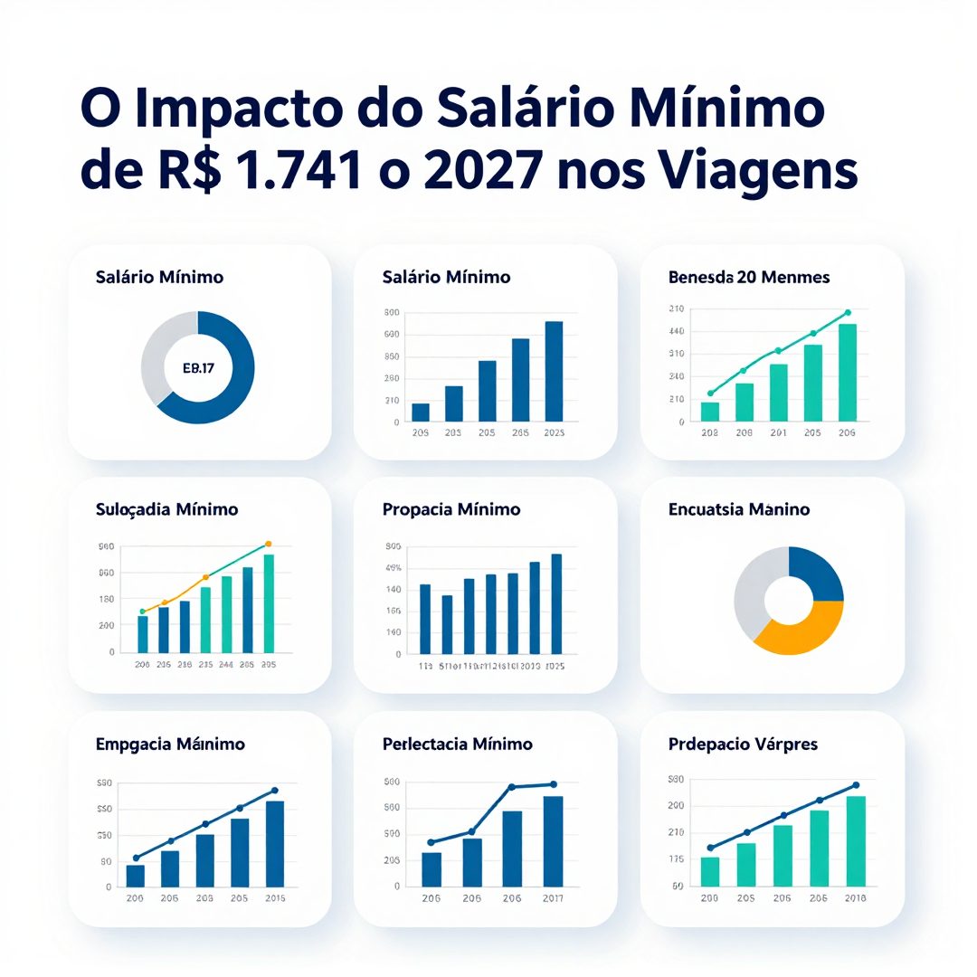 Infográfico - O Impacto do Salário Mínimo de R$ 1.741 em 2027 nas Viagens e Turismo no Brasil