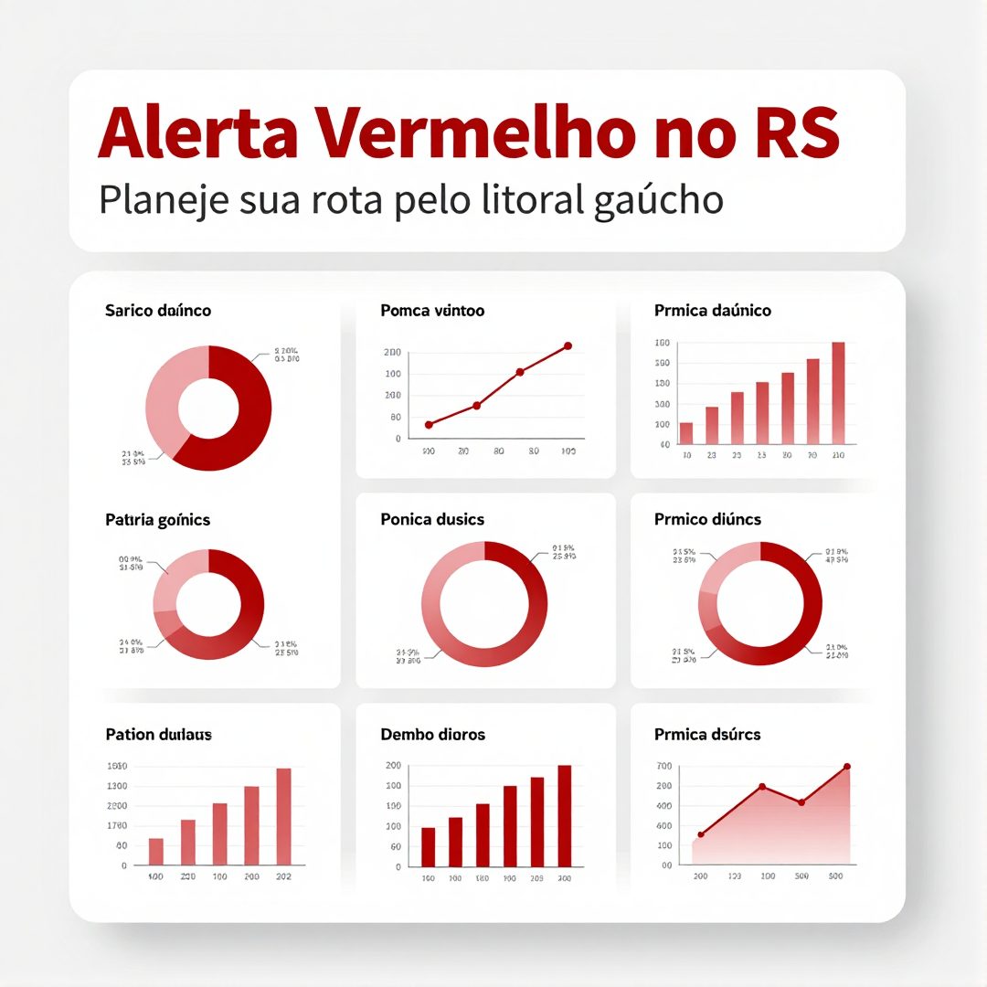 Infográfico - Alerta vermelho no RS: planeje sua rota pelo litoral gaúcho evitando chuvas e alagamentos