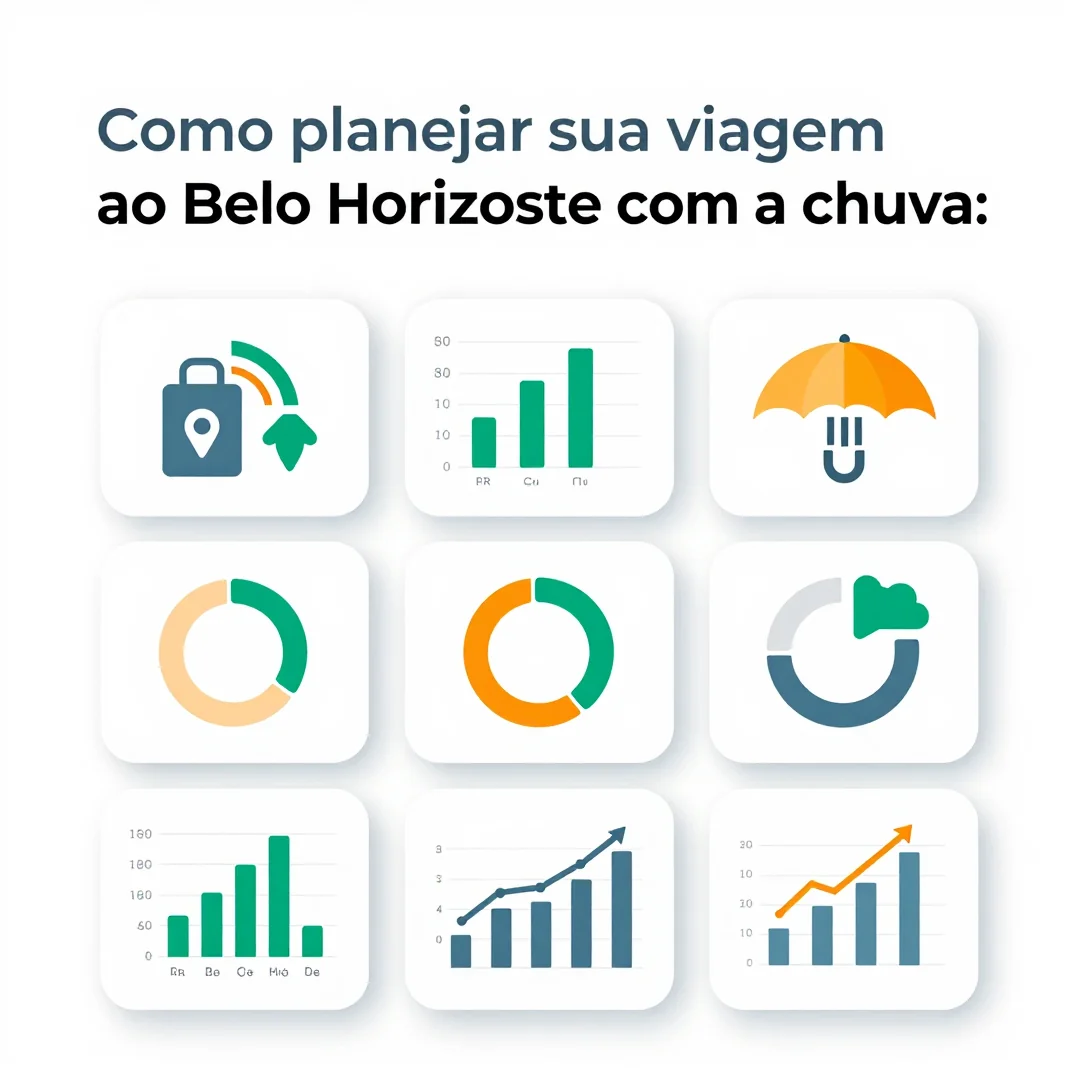 Infográfico - Como planejar sua viagem ao Belo Horizonte com a chuva: dicas de lazer e turismo para o final do verão