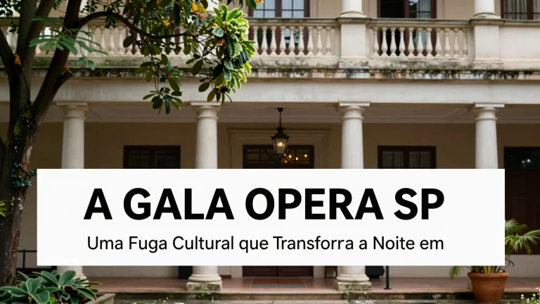A Gala Opera SP: Uma Fuga Cultural que Transforma a Noite em São Paulo