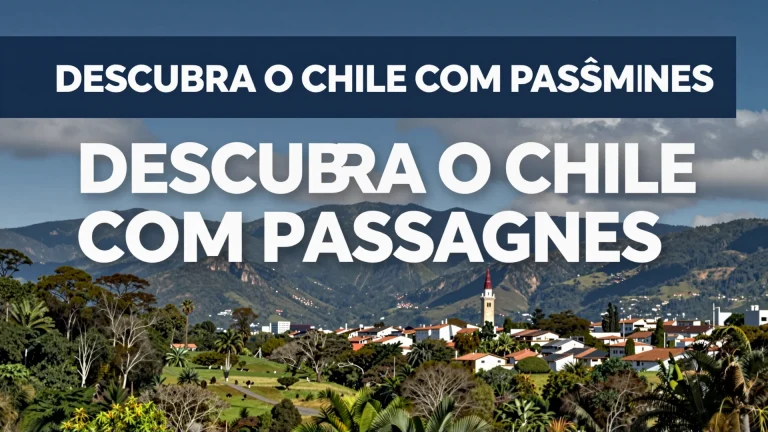 Descubra o Chile com Passagens Econômicas para Santiago