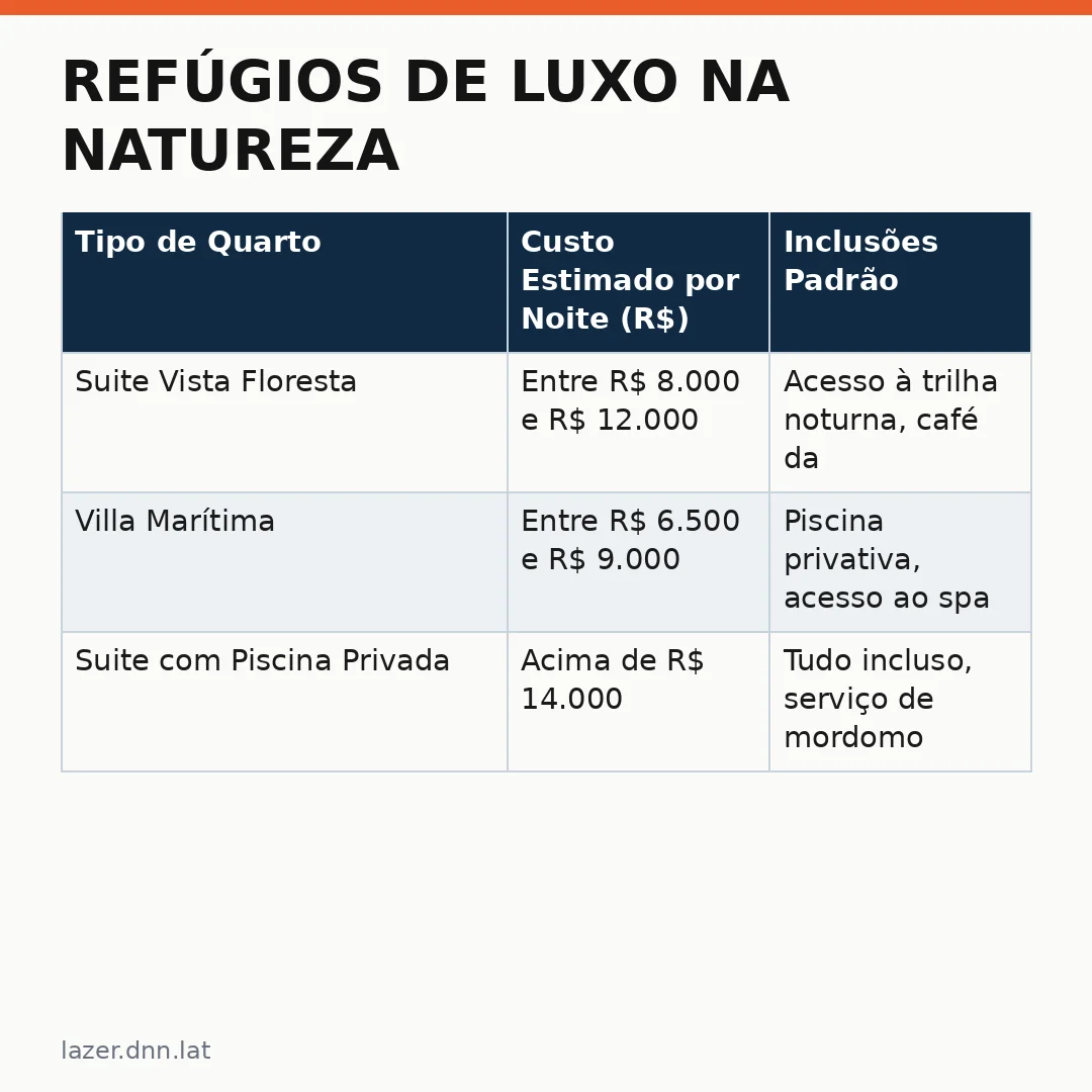 Infográfico - Refúgios de Luxo na Natureza: Juma Amazon Lodge e Anantara Spa