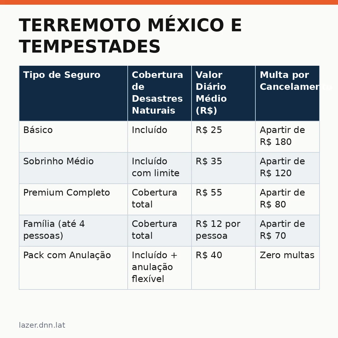Infográfico - Terremoto México e tempestades: como os desastres naturais impactam a saúde mental dos viajantes no Brasil