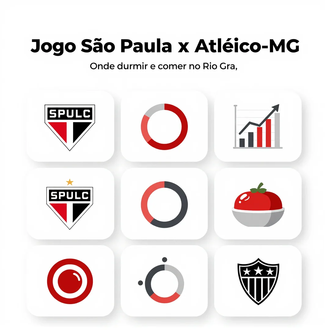 Infográfico - Jogo São Paulo x Atlético-MG: Onde dormir e comer no Rio Grande do Sul para torcedores