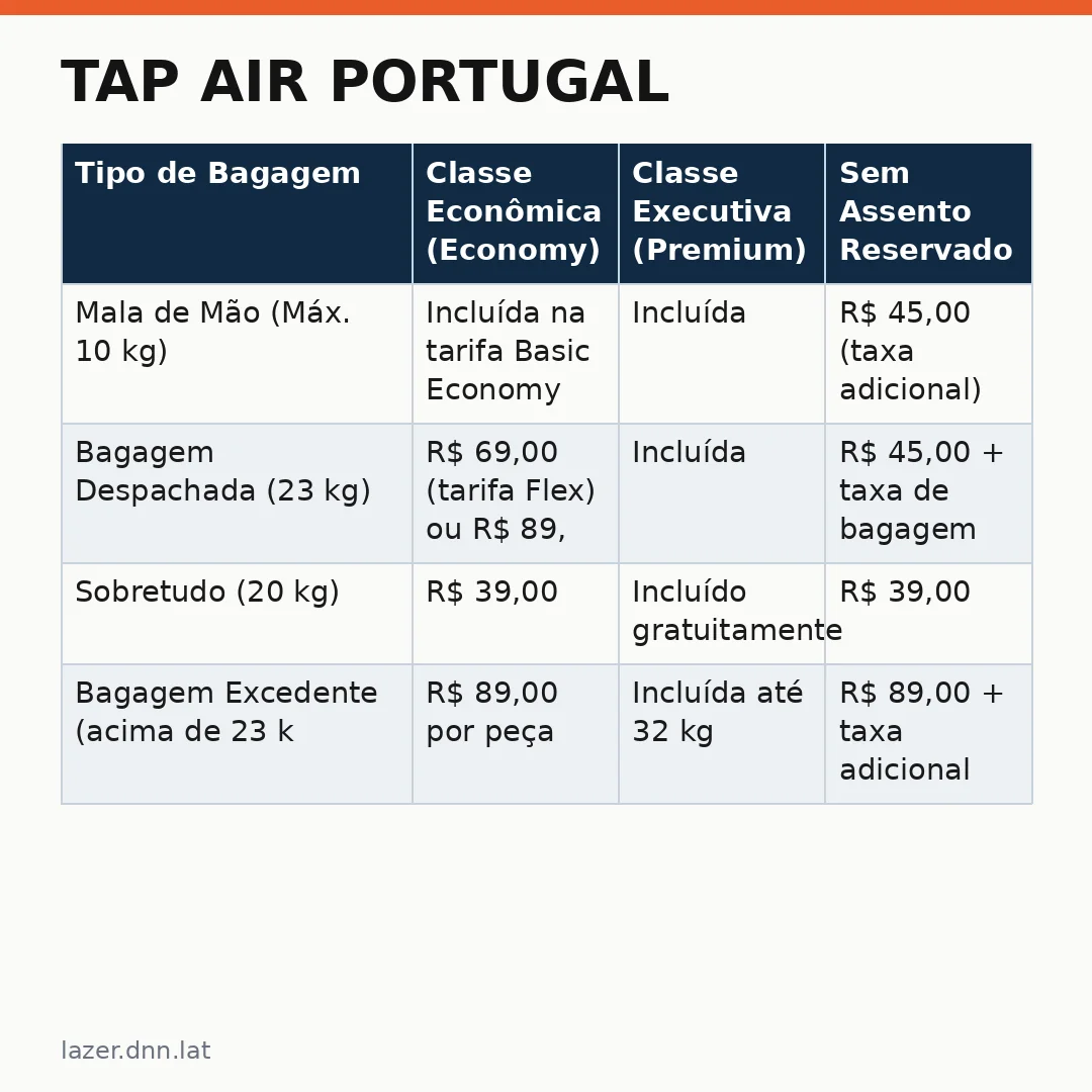 Infográfico - TAP Air Portugal: Como É Voar e Tudo Que Você Precisa Saber Antes de Embarcar