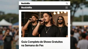 RockinRio: Guia Completo de Shows Gratuitos na Semana do Festival
