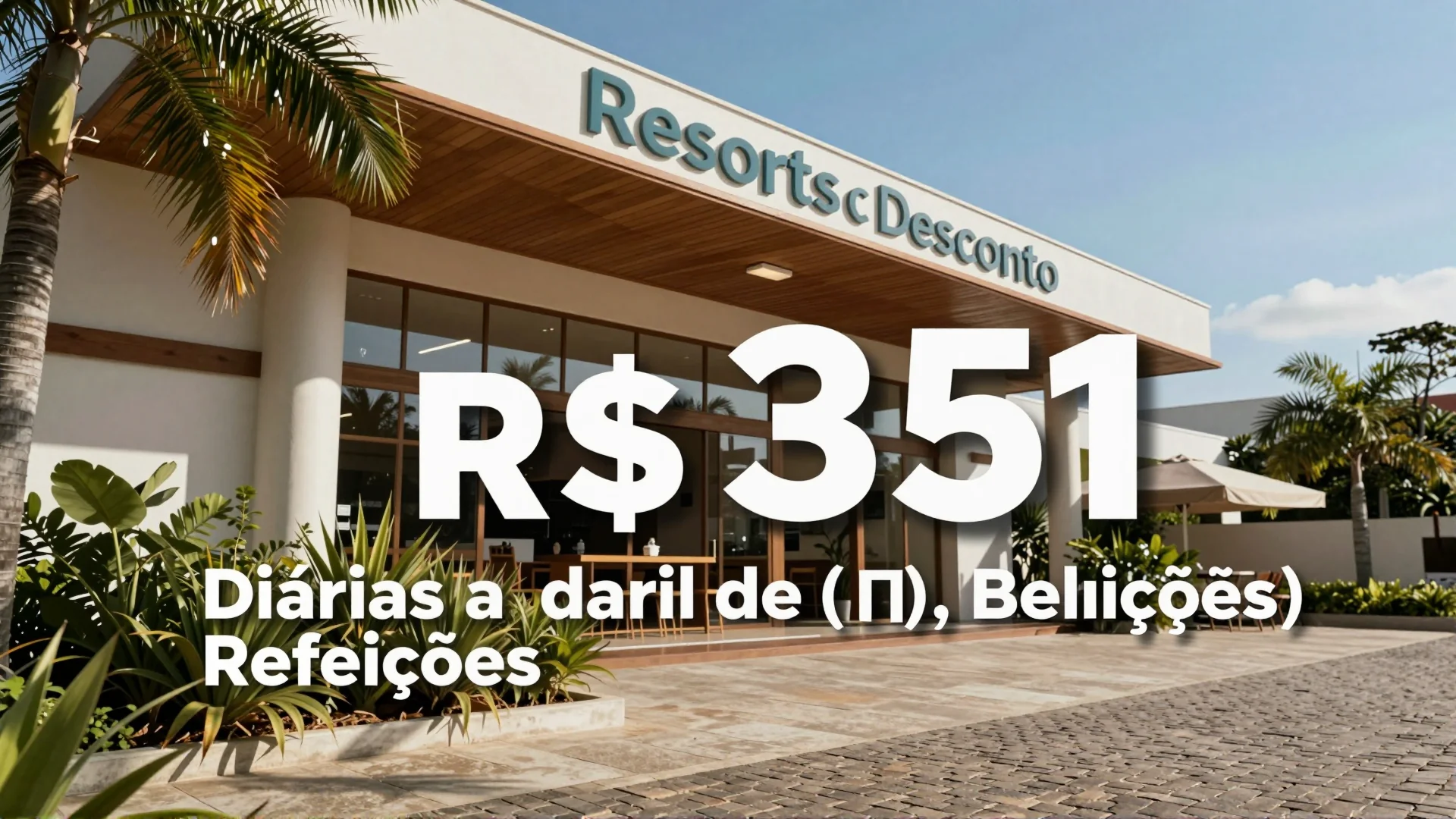 Resorts com Desconto: Diárias a partir de R$ 351, Refeições Inclusas e Cashback Exclusivo