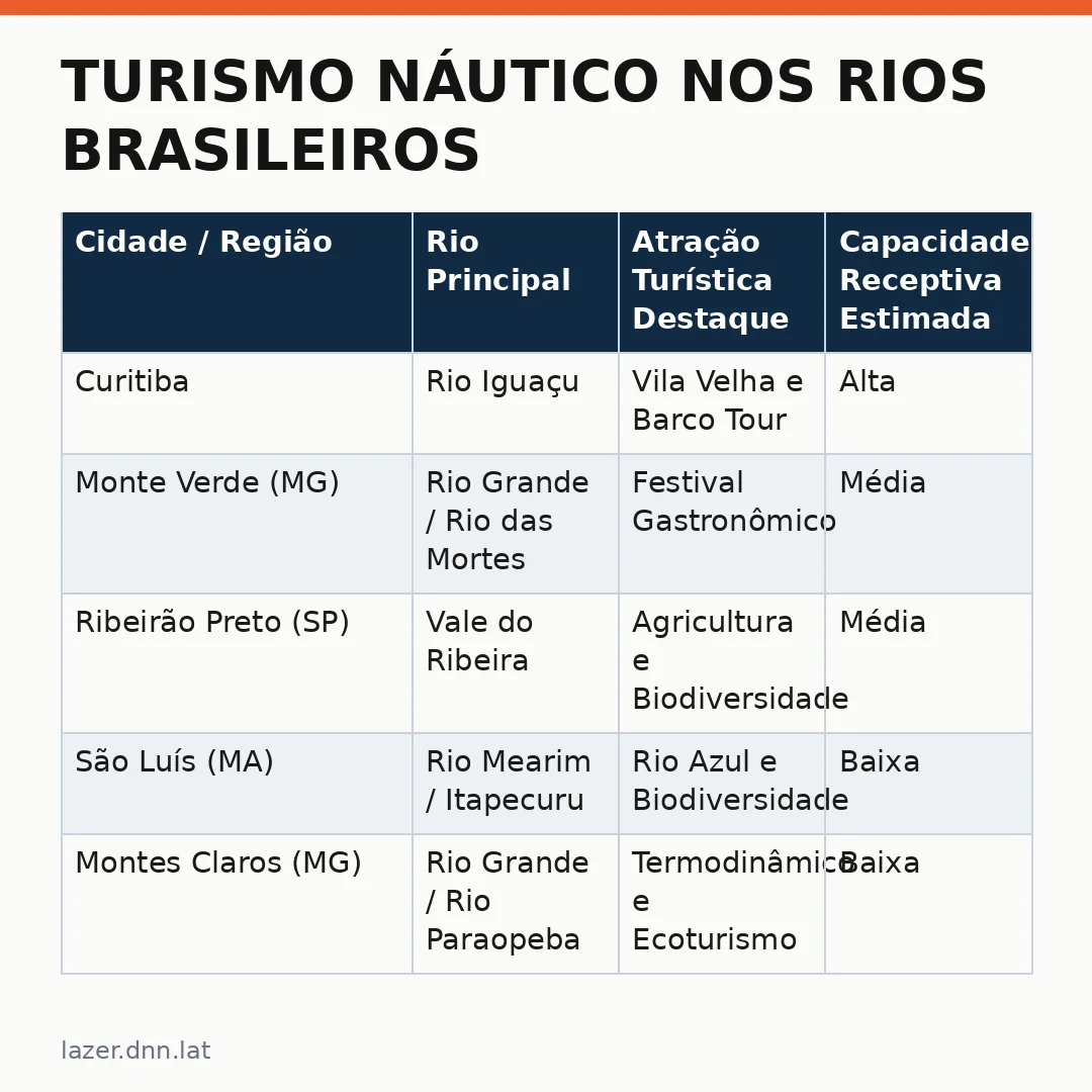 Infográfico - Turismo Náutico nos Rios Brasileiros Impulsiona Investimentos e Economias Regionais