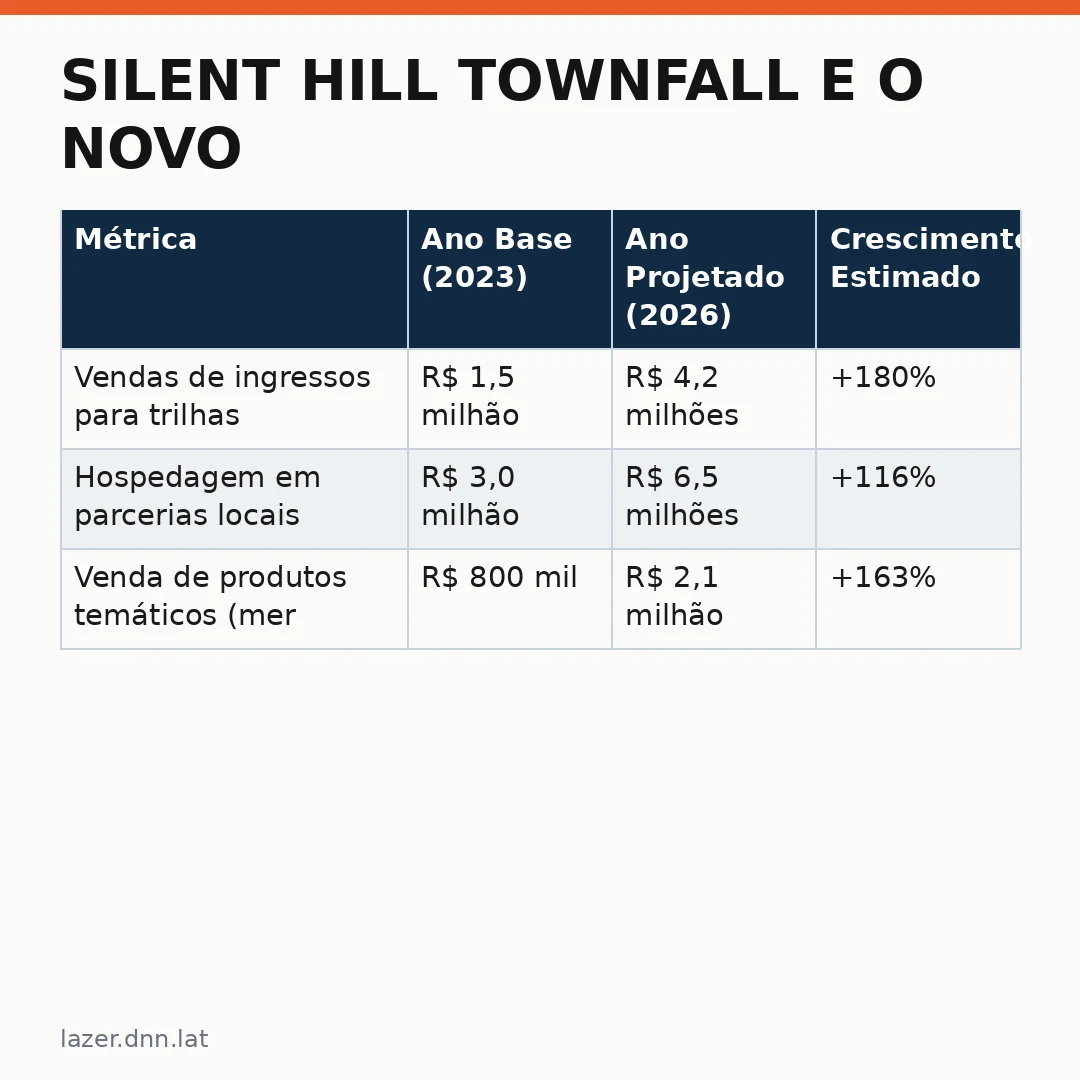 Infográfico - Silent Hill Townfall e o Novo Turismo de Horror no Brasil