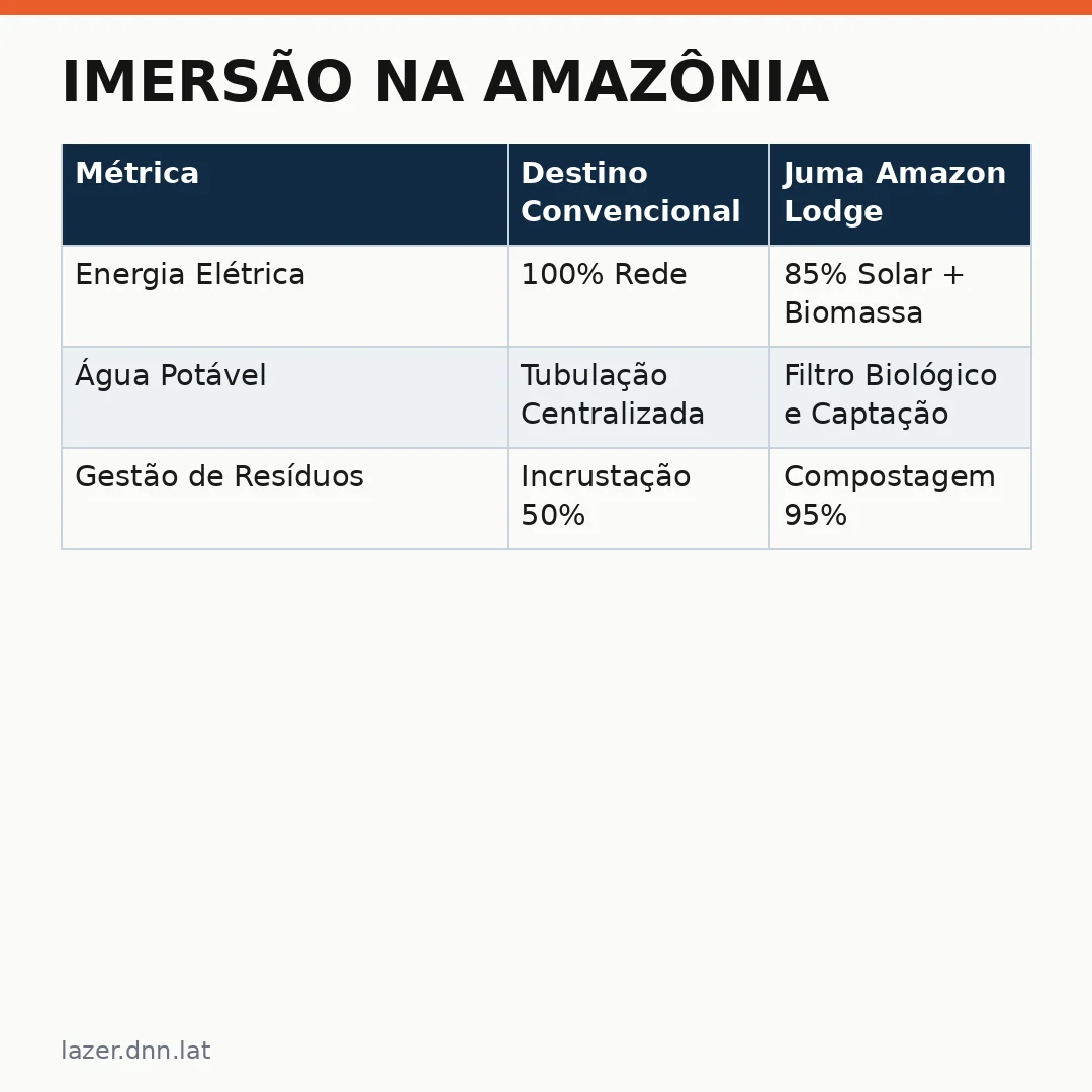 Infográfico - Imersão na Amazônia: Juma Amazon Lodge redefine o turismo ecológico no Brasil