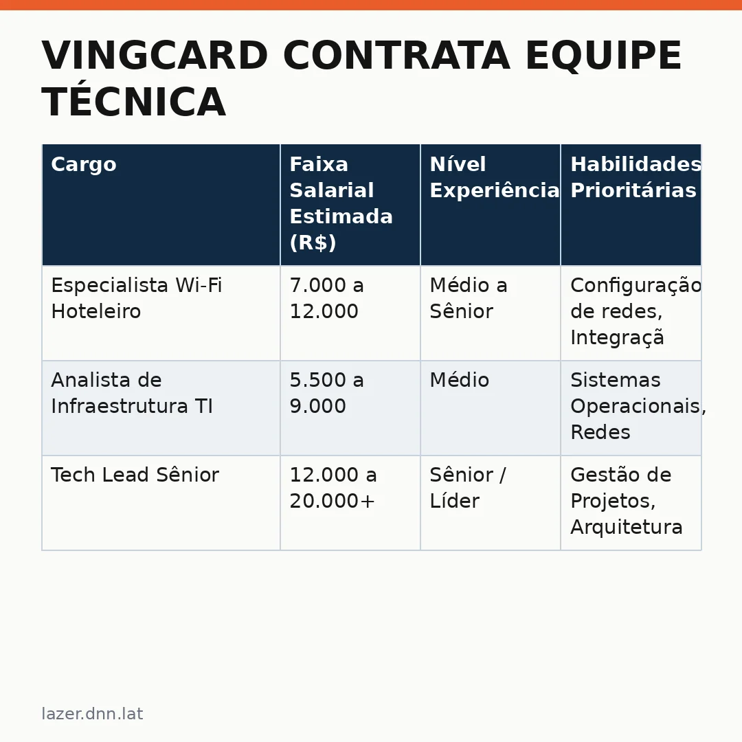 Infográfico - Vingcard contrata equipe técnica especializada em Wi-Fi para impulsionar a inovação no turismo