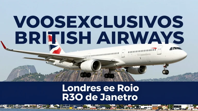 Voos Exclusivos British Airways: Londres e Rio de Janeiro se Conectam em 2027