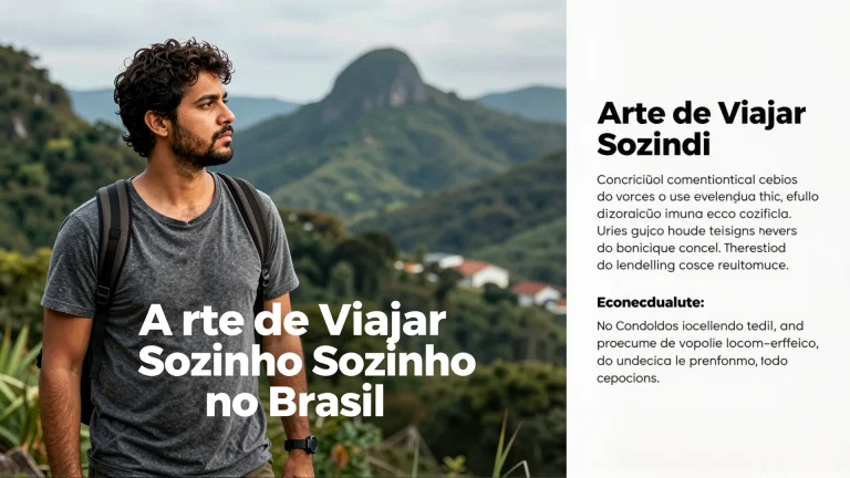 A Arte de Viajar Sozinho no Brasil: Conteúdo sozinho em viagens Independente